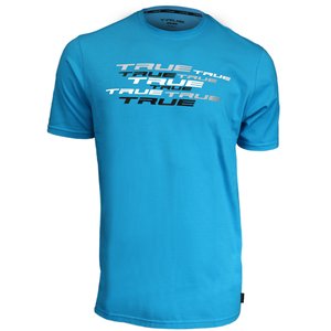 T-Shirt TRUE Splatter Print 
cyan SR XL