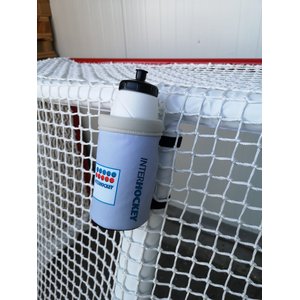 Support pour bouteilles pour but de hockey
blanc