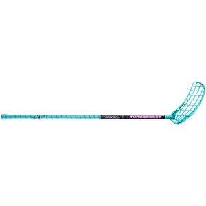 Unihockey-Stick Exel L 
TURBOBOOST 3 black-turquoise 3.4 87cm round SB 
12201120