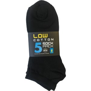 Seger Socken Low Cut 5-pack schwarz