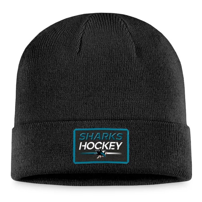 AUTHENTIC PRO PRIME CUFFED BEANIE SAN JOSE SHARKS / Farbe: schwarz / Größe: One Size fits most