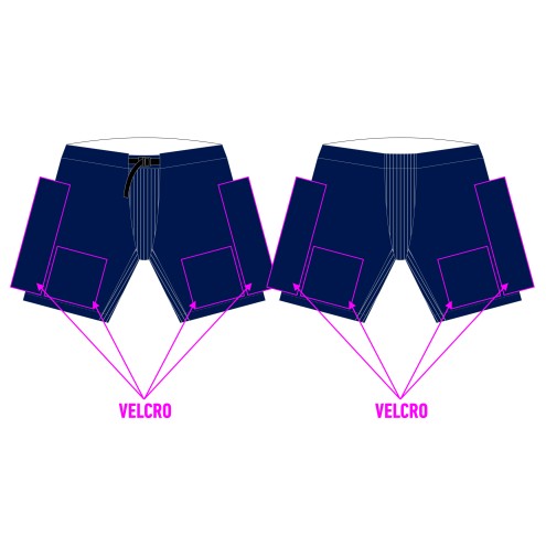 INTERHOCKEY IH VELCRO NAVY SR