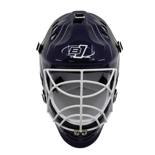 GOALIE MASKE BLUE LIGHTNING / Marke: Interhockey / Größe: JR / Farbe: blau/schwarz