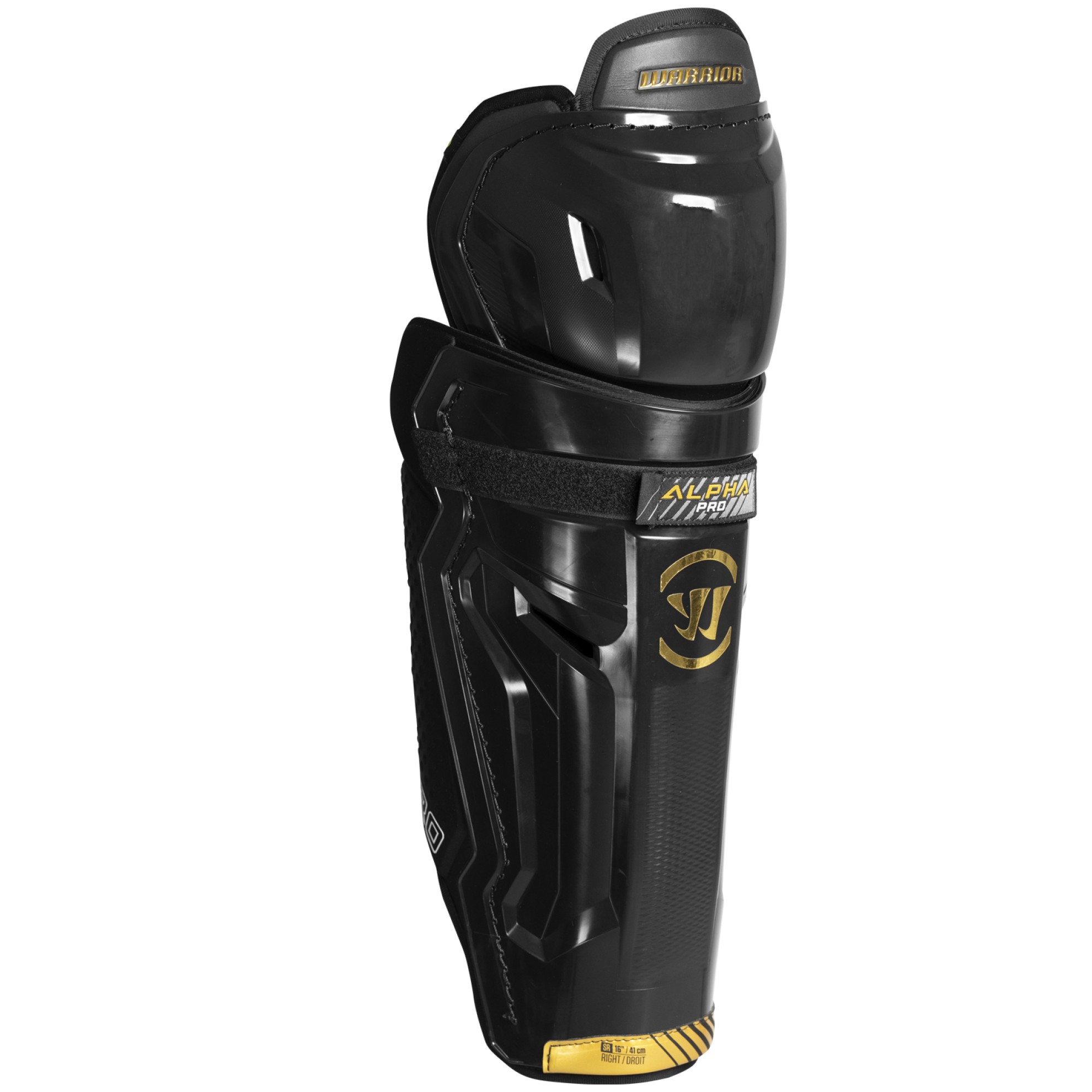 Image of ALPHA PRO BLACK JR / Schienbeinschoner in Zoll: 10Zoll / Schienbeinschoner in cm: 25cm / Schienbeinschonergrösse: JR / Schienbeinschonerfarbe: schwar