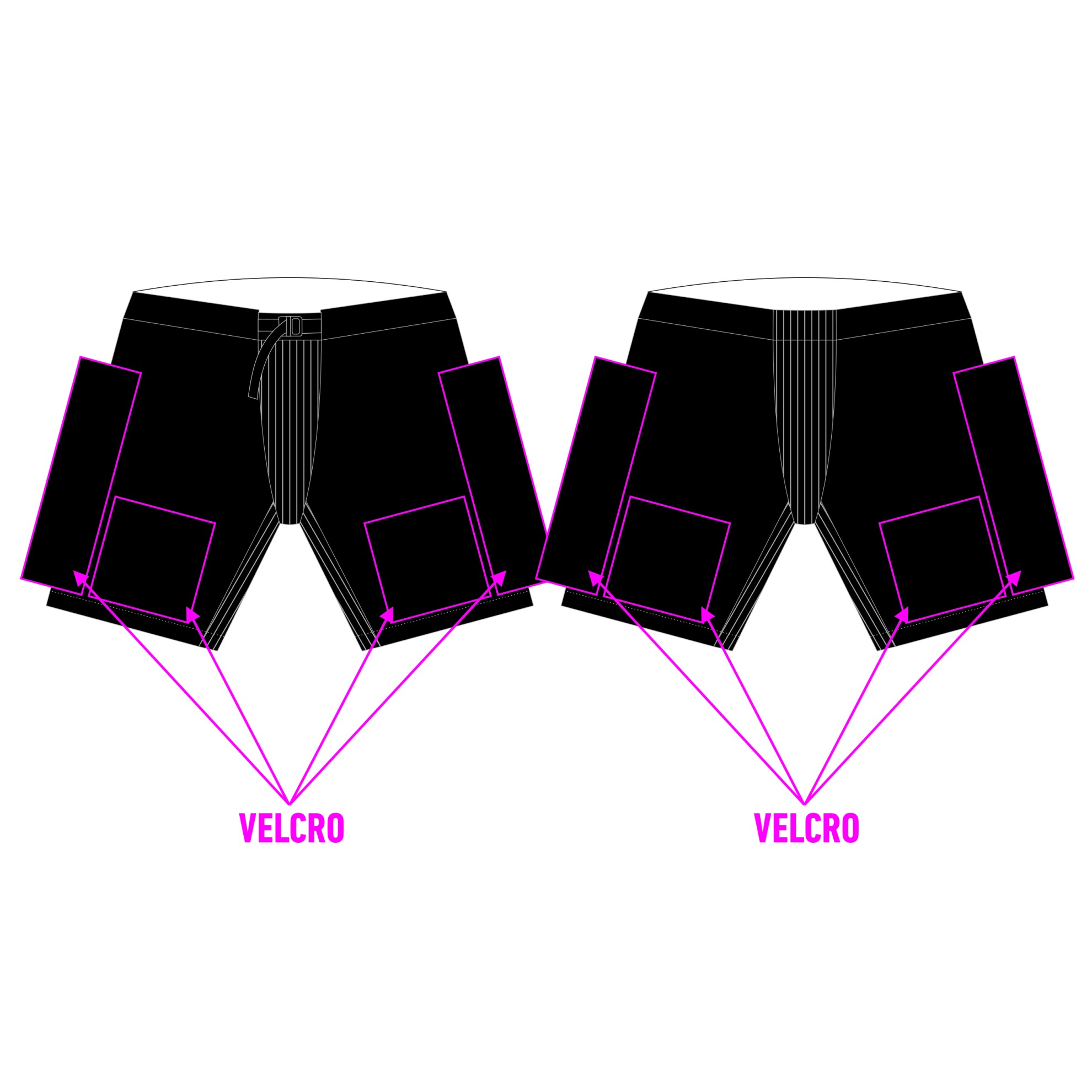 Image of INTERHOCKEY IH VELCRO SCHWARZ SR