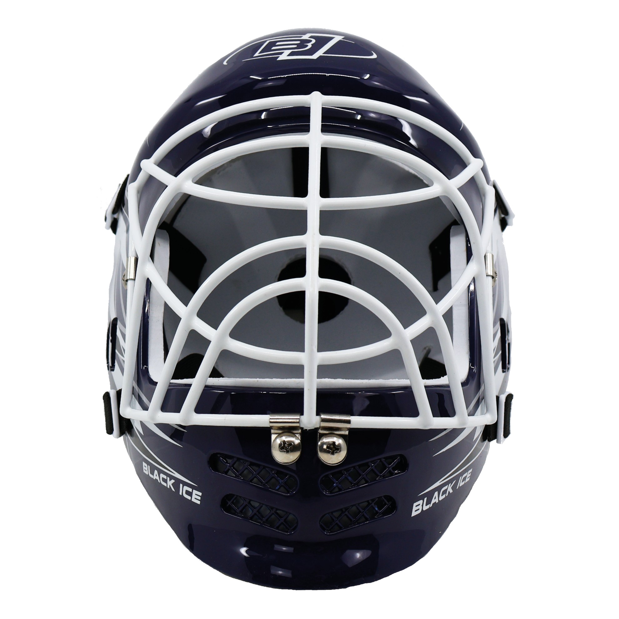 Image of GOALIE MASKE BLUE LIGHTNING / Marke: Interhockey / Größe: JR / Farbe: blau/schwarz