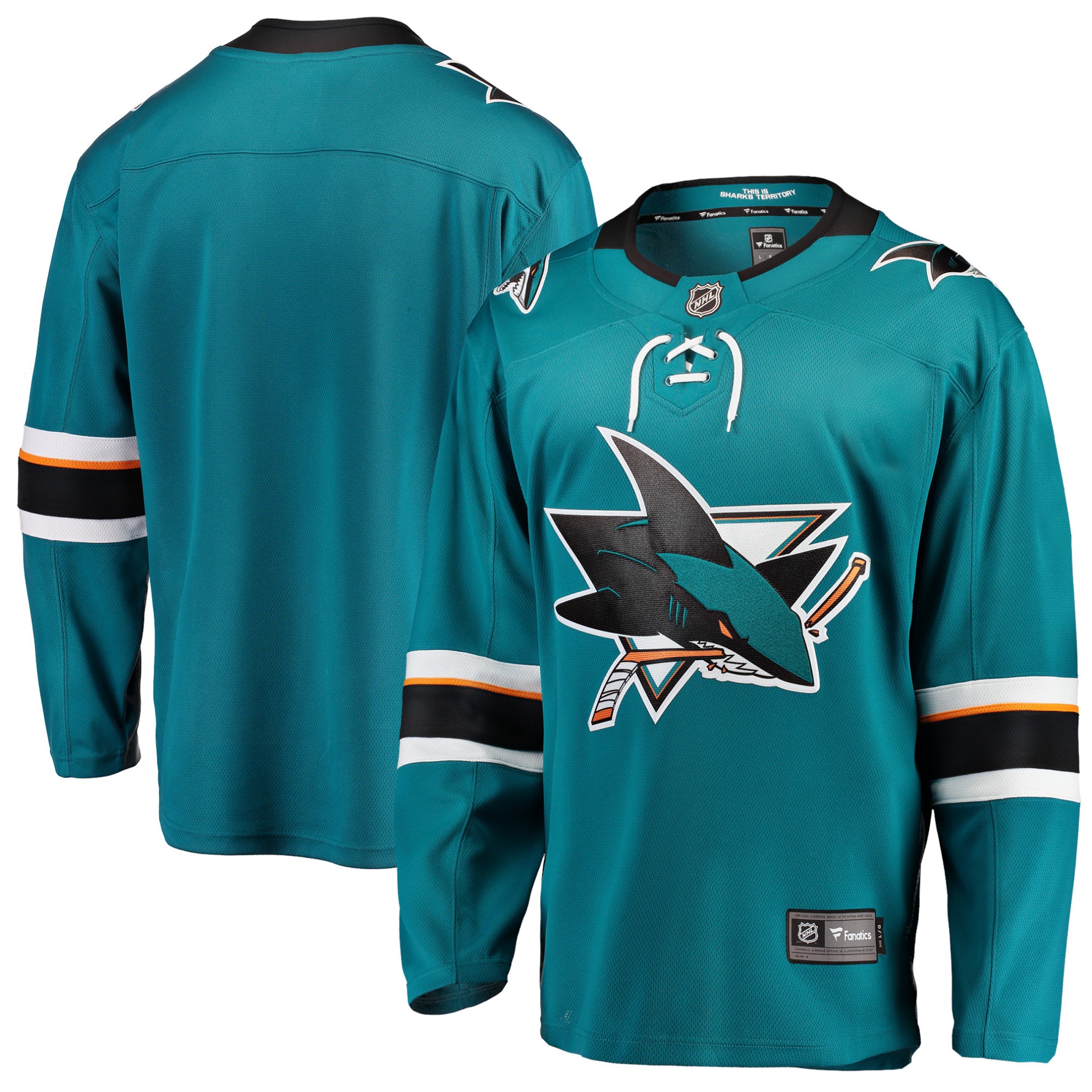 Image of BREAKAWAY JERSEY SAN JOSE SHARKS HOME / Farbe: teal / Größe: SR / Größe: XL