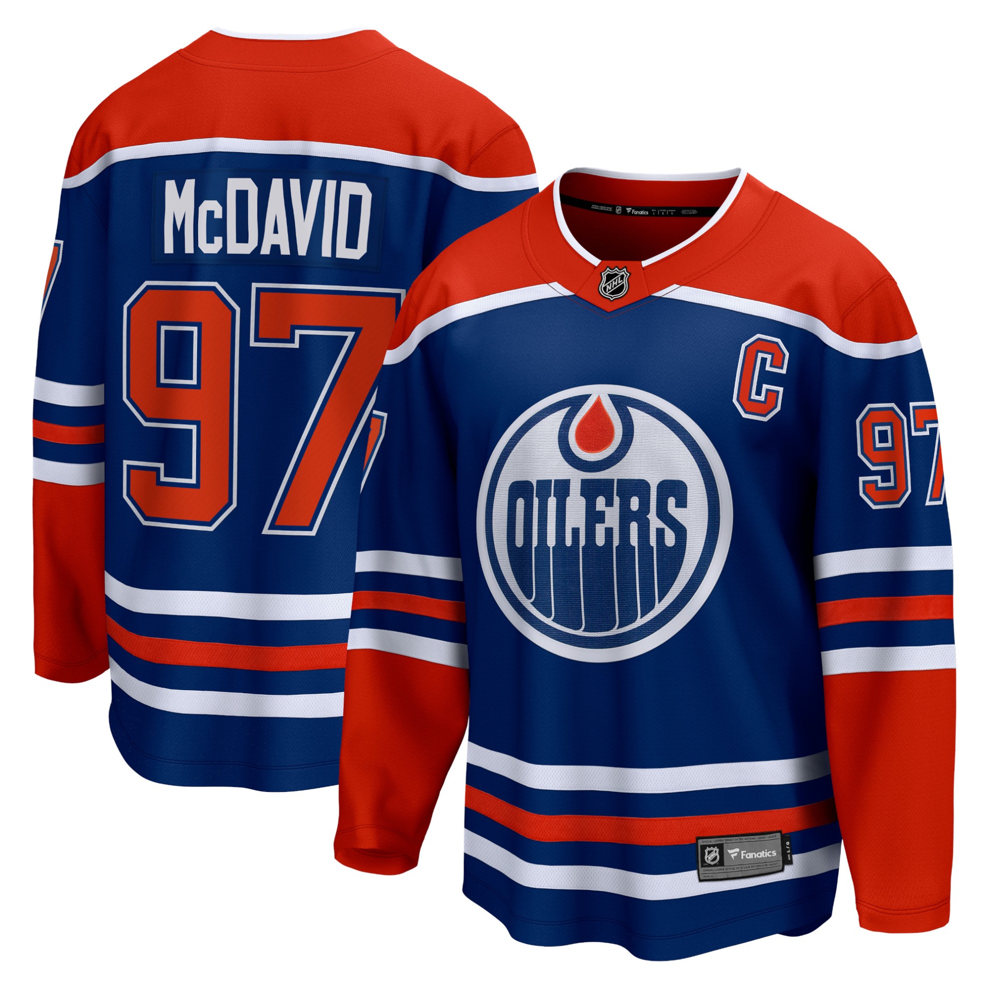 Image of BREAKAWAY BRANDED JERSEY EDMONTON OILERS HOME CONNOR MCDAVID / Größe: L