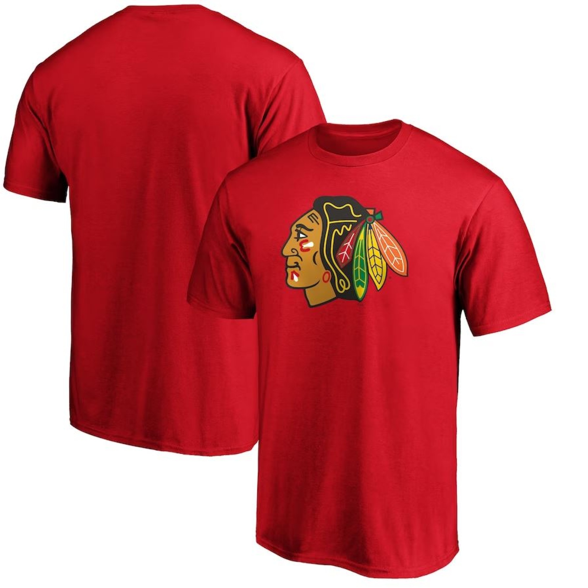 Image of FANATICS PRIMARY LOGO GRAPHIC T-SHIRT CHICAGO BLACKHAWKS