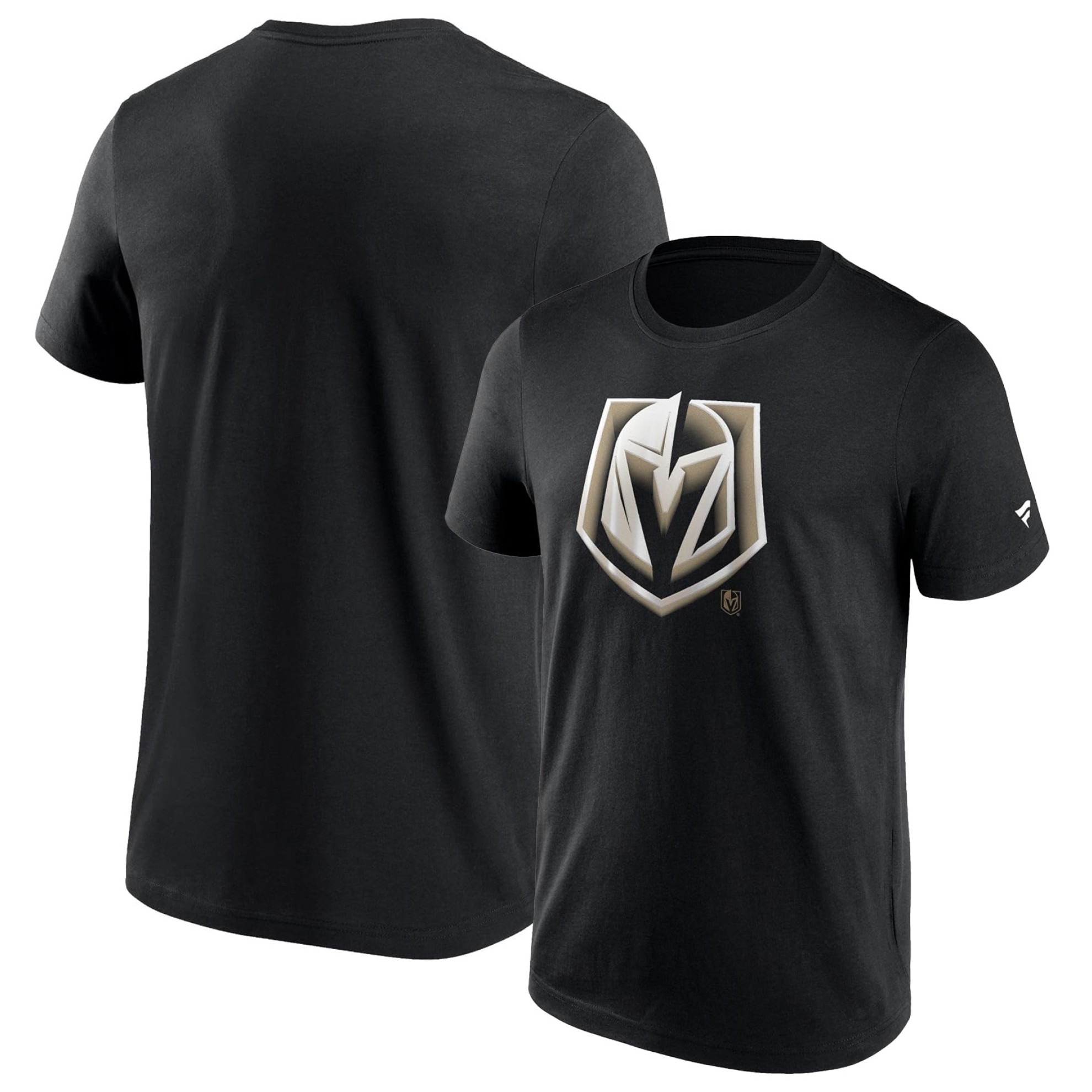 Image of FANATICS CHROME GRAPHIC T-SHIRT VEGAS GOLDEN KNIGHTS BLACK