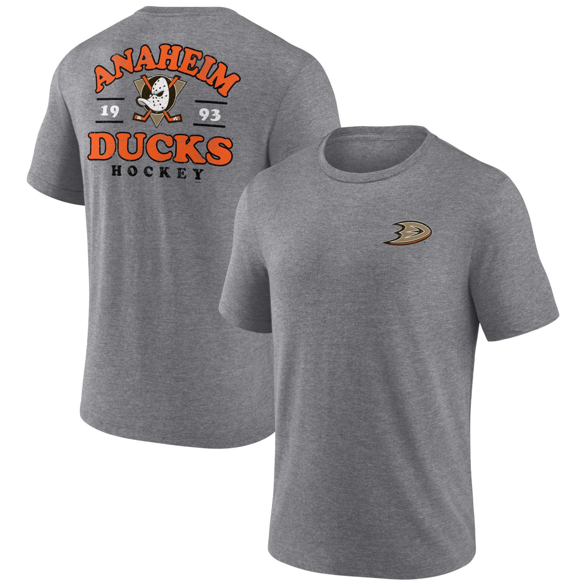 Image of TRIBLEND T-SHIRT ANAHEIM DUCKS GREY / Farbe: grau / Größe: M