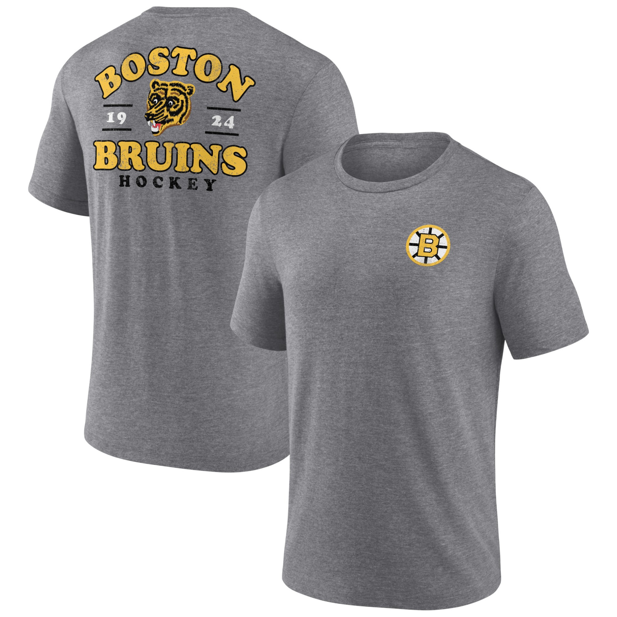 Image of TRIBLEND T-SHIRT BOSTON BRUINS GREY / Farbe: grau / Größe: SR / Größe: L