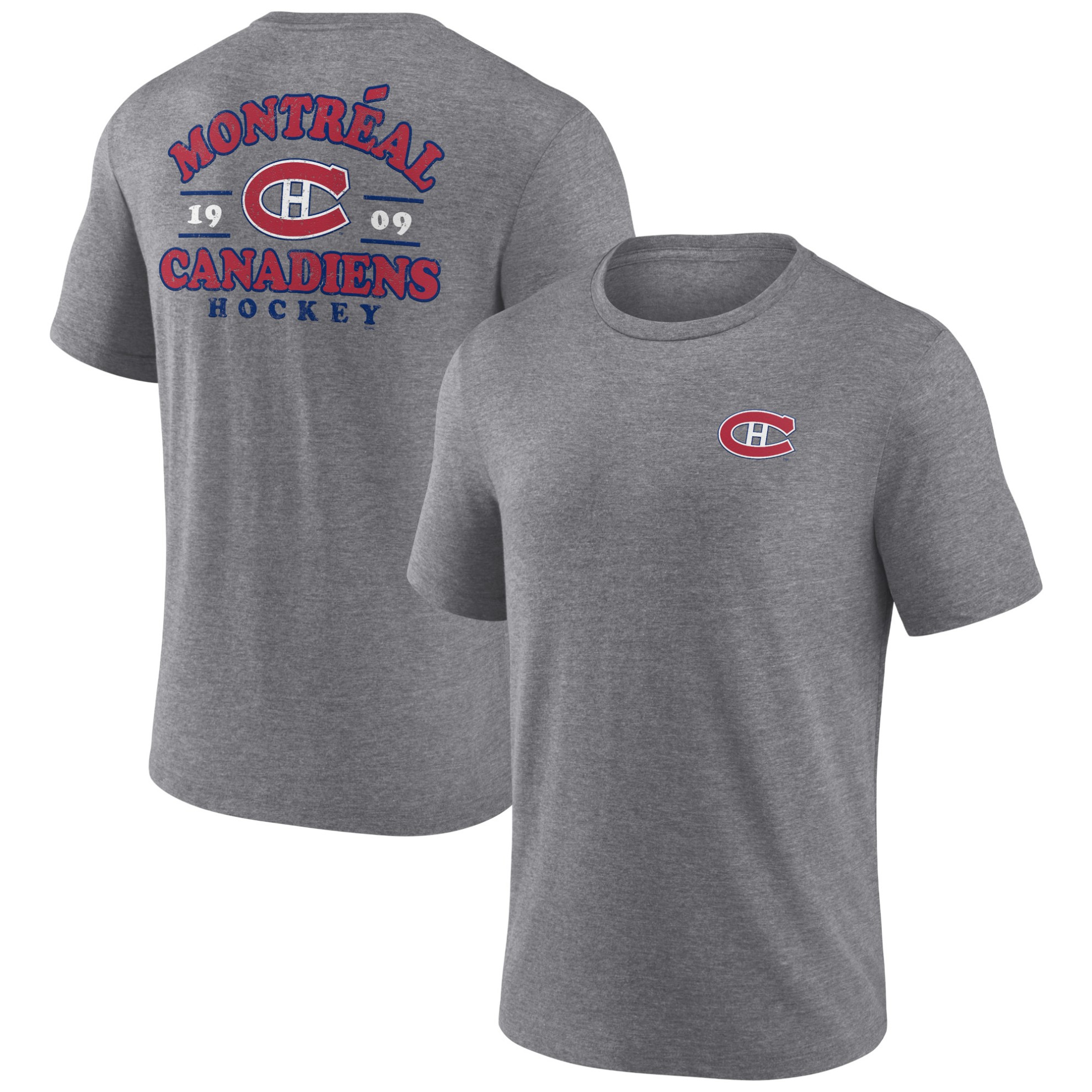 Image of FANATICS TRIBLEND T-SHIRT MONTREAL CANADIENS GREY