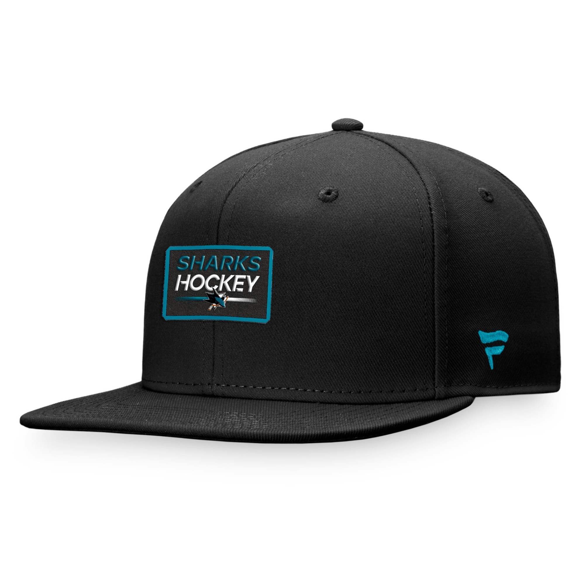 Image of AUTHENTIC PRO PRIME FLAT BRIM SNAPBACK SAN JOSE SHARKS