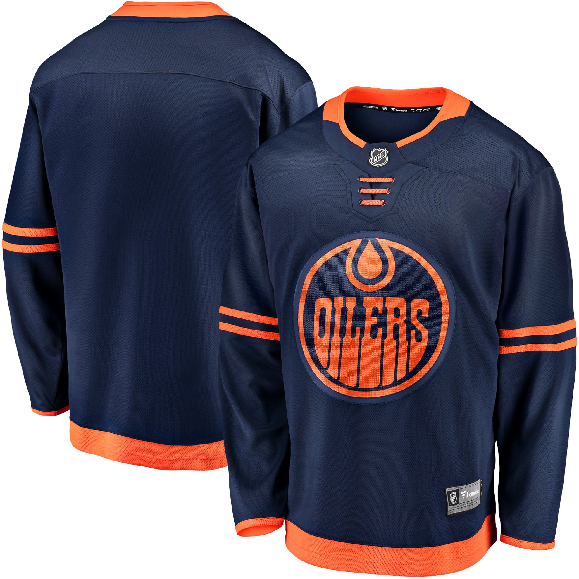 Image of BREAKAWAY BRANDED JERSEY EDMONTON OILERS ALTERNATE / Farbe: navy/orange / Größe: SR / Größe: S