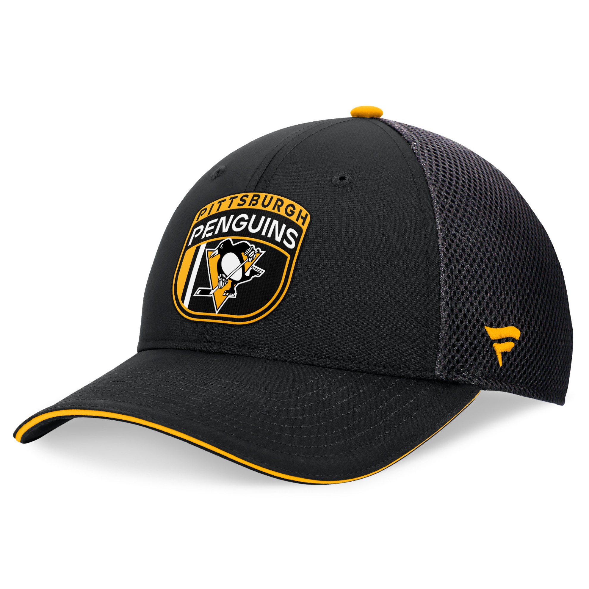 Image of AUTHENTIC PRO DRAFT STRUCTURED TRUCKER PITTSBURGH PENGUINS