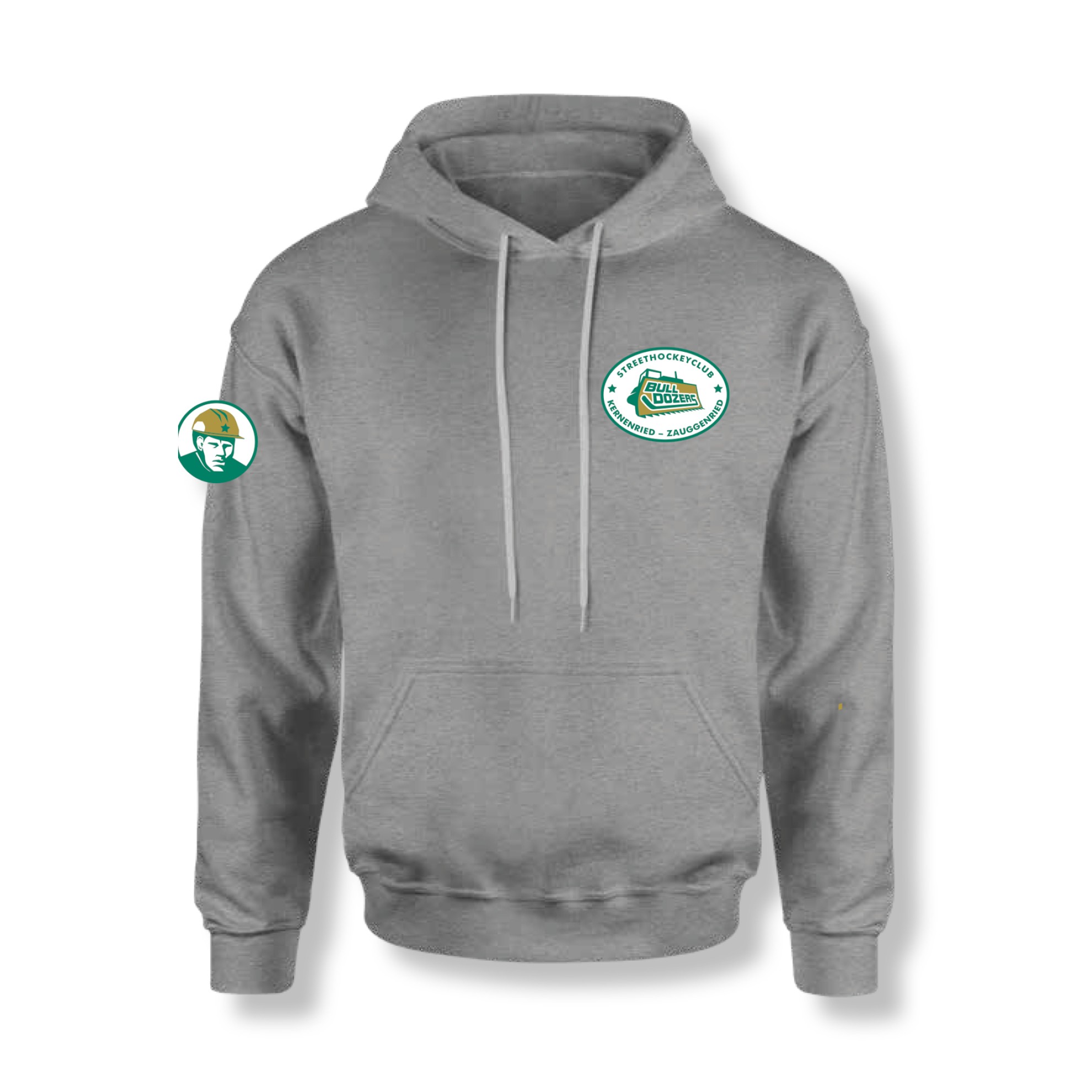 Image of WARRIOR HOODIE BULLDOZERS GUNMETAL