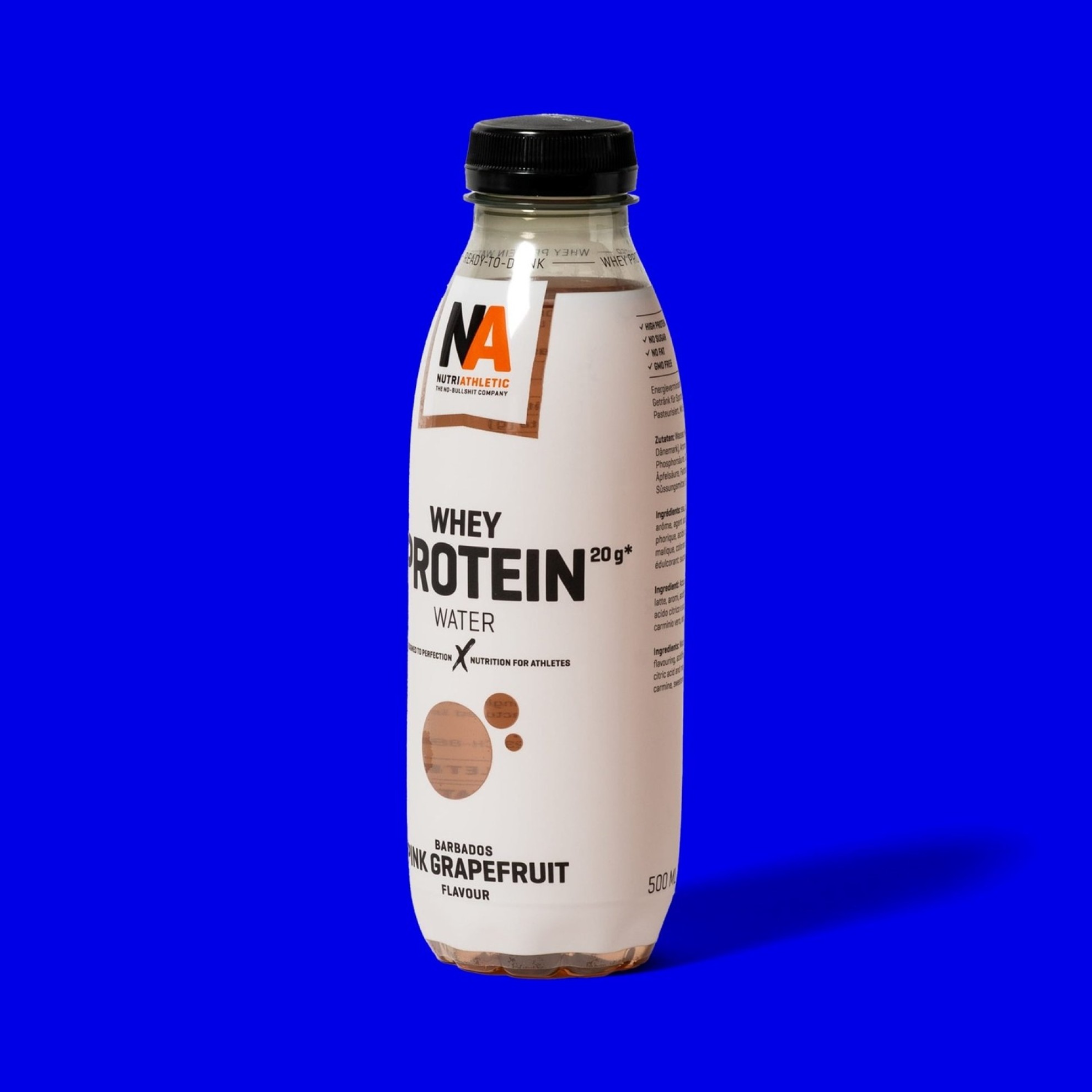 Image of NA WHEY PROTEIN WATER BARBADOS PINK GRAPEFRUIT / Eigenschaft: Barbados Pink Grapefruit / Sportnahrung: Muskelaufbau und Kraftaufbau