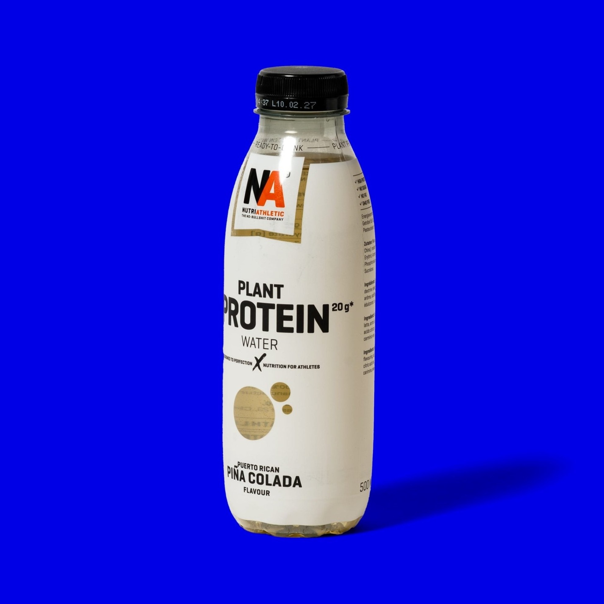 Image of NA PLANT PROTEIN WATER PUERTO RICAN PIÑA COLADA / Eigenschaft: Puerto Rican Piña Colada / Sportnahrung: Muskelaufbau und Kraftaufbau