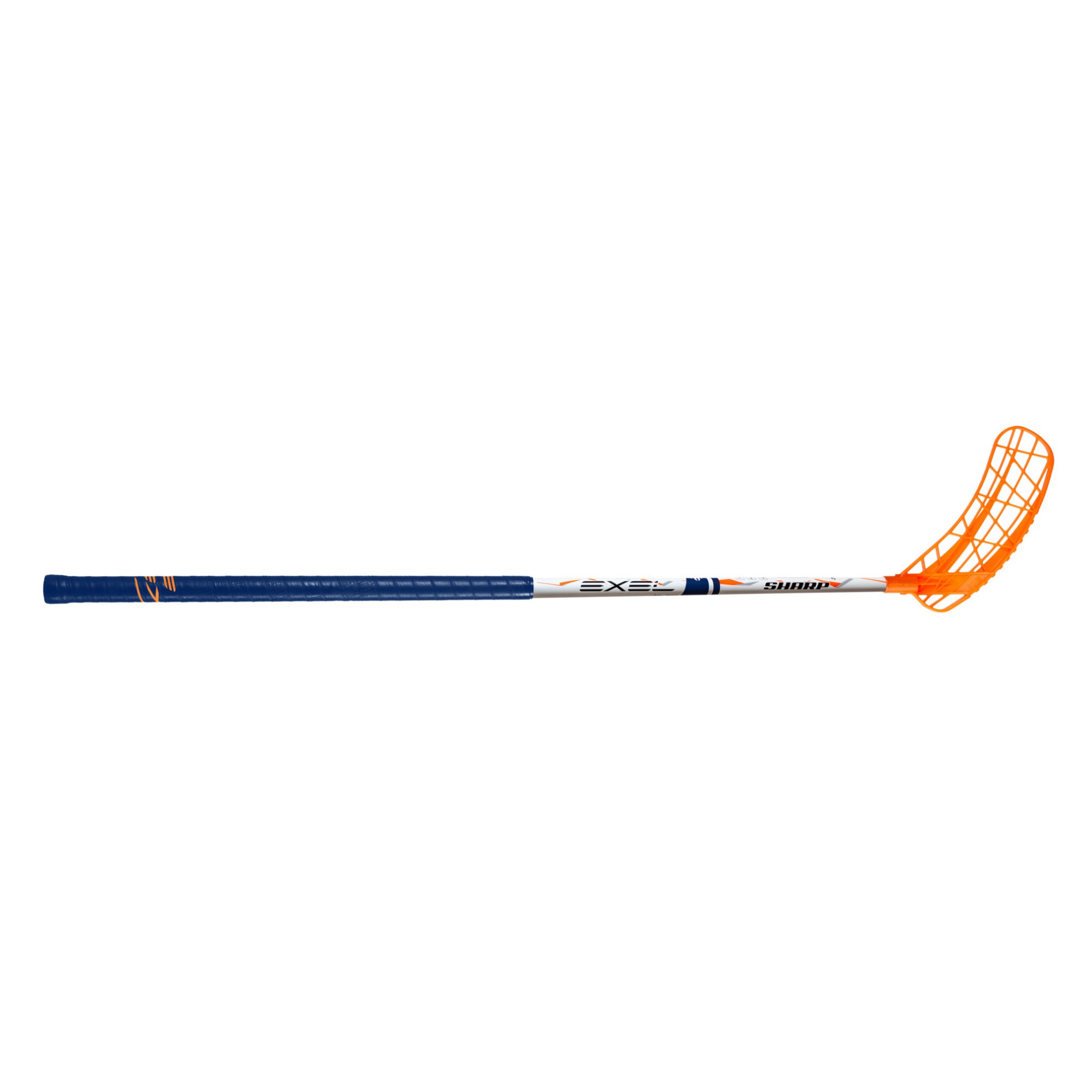 Image of SHARP WHITE-ORANGE / Stockart: Links / Farbe: orange / Unihockey Härte: 26 / Unihockey Stockgrösse: 101