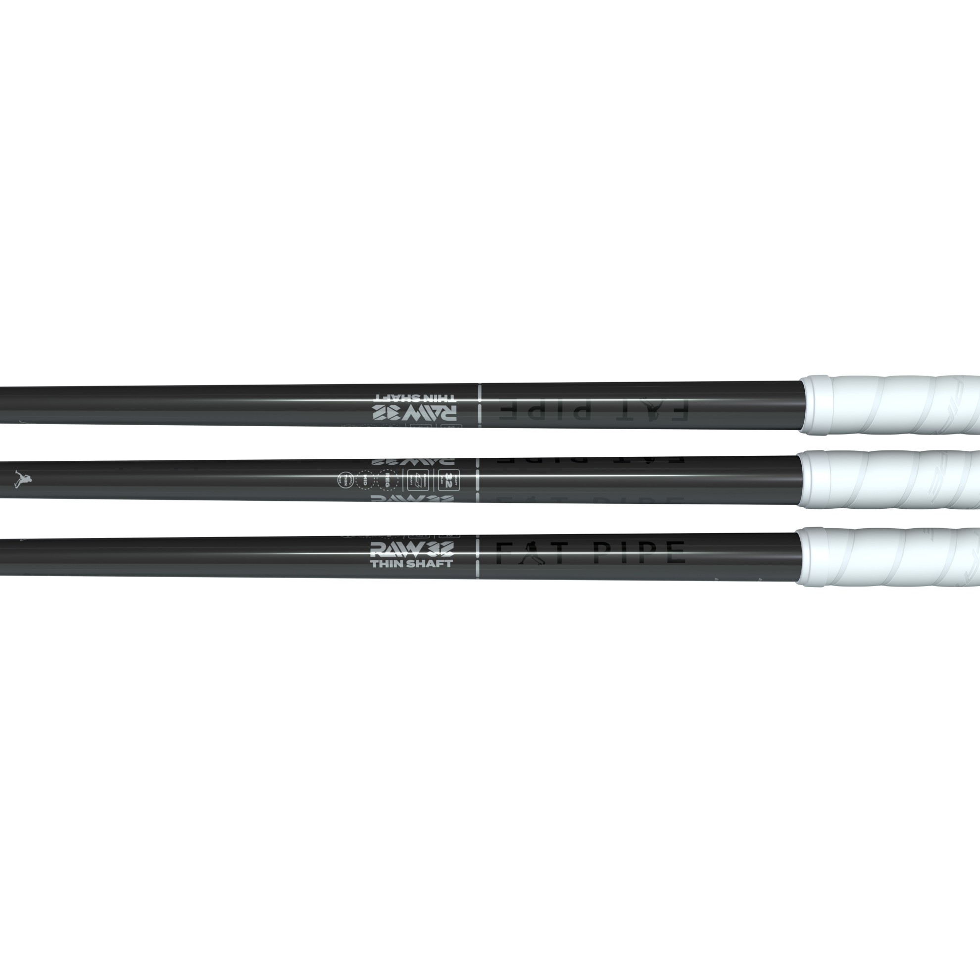 Image of Fatpipe Shaft Raw 32 / Farbe: schwarz/weiss / Unihockey Härte: 32 / Unihockey Stockgrösse: 87