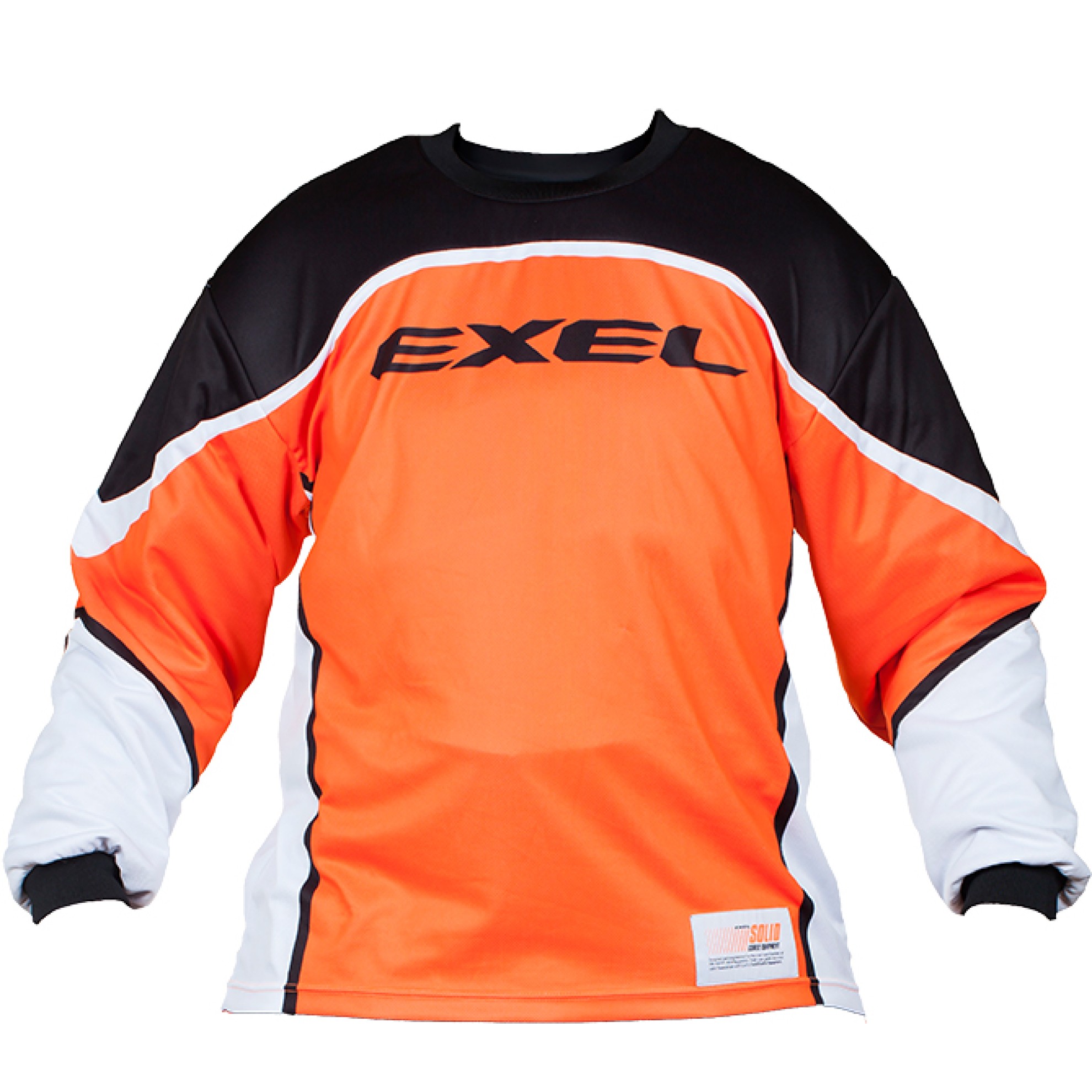 Image of EXEL GOALIE JERSEY S100 ORANGE/SCHWARZ