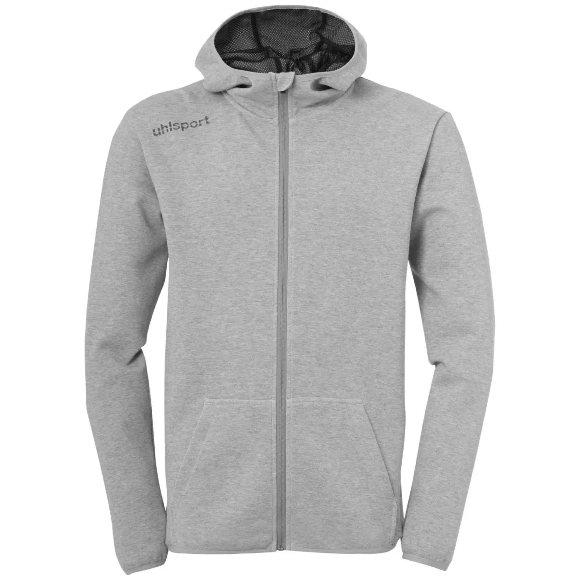 Image of ESSENTIAL HOOD JACKET DARK GRAU MÉLANGE / Farbe: grau / Größe: SR / Größe: L