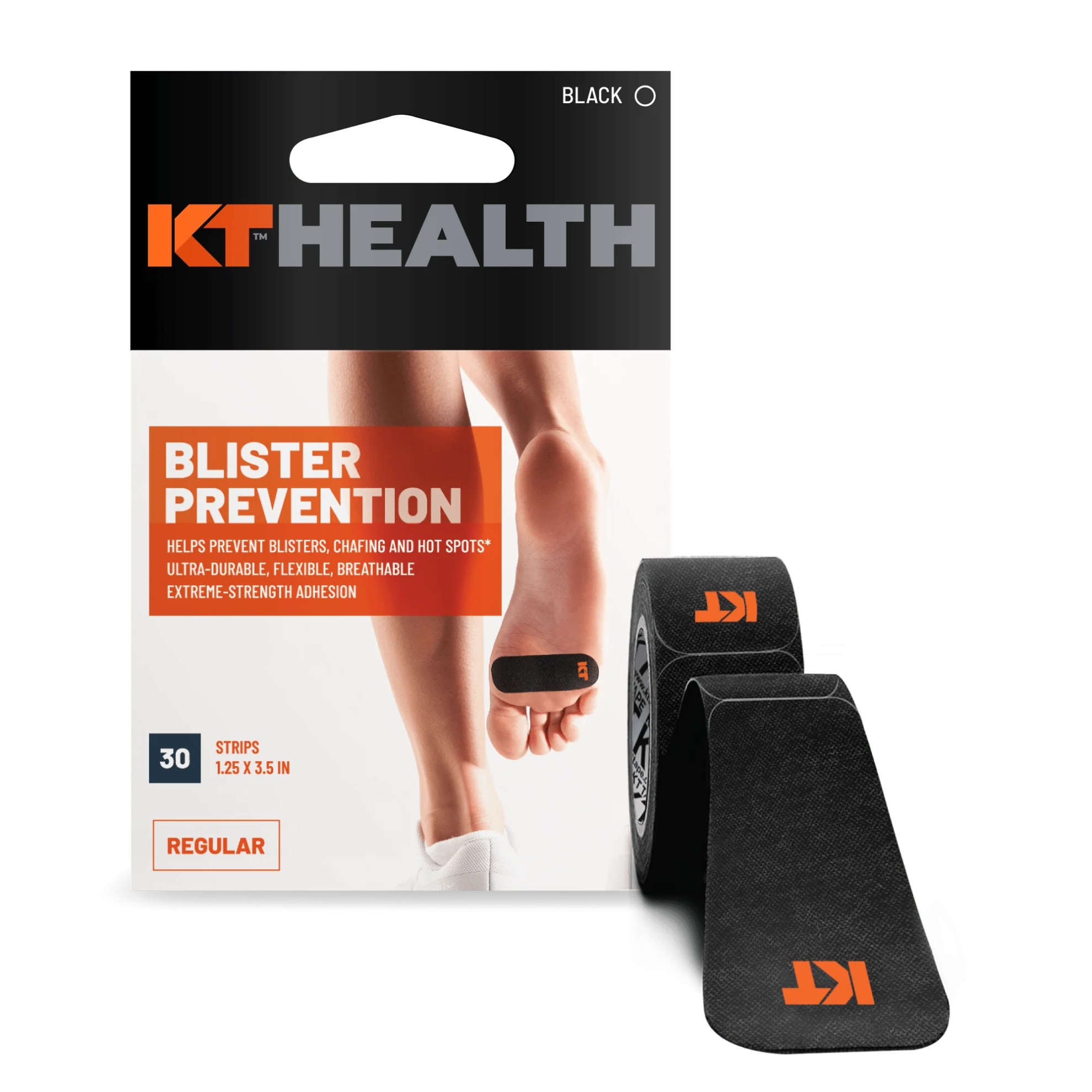 Image of BLISTER PREVENTION TAPE PRECUT SCHWARZ / Farbe: schwarz / Größe: 30x9cm