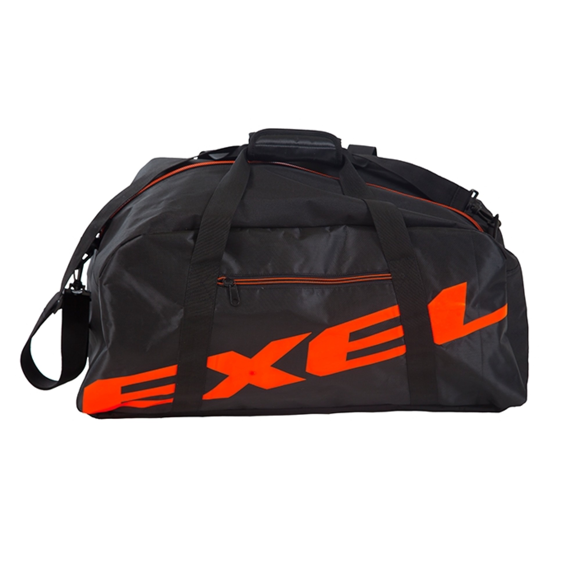 Image of DUFFEL BAG GIANT LOGO / Taschenfarbe: black/neon orange / Volumen: 60l