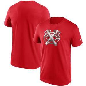 Chrome Graphic T-Shirt Chicago Blackhawks Athletic red